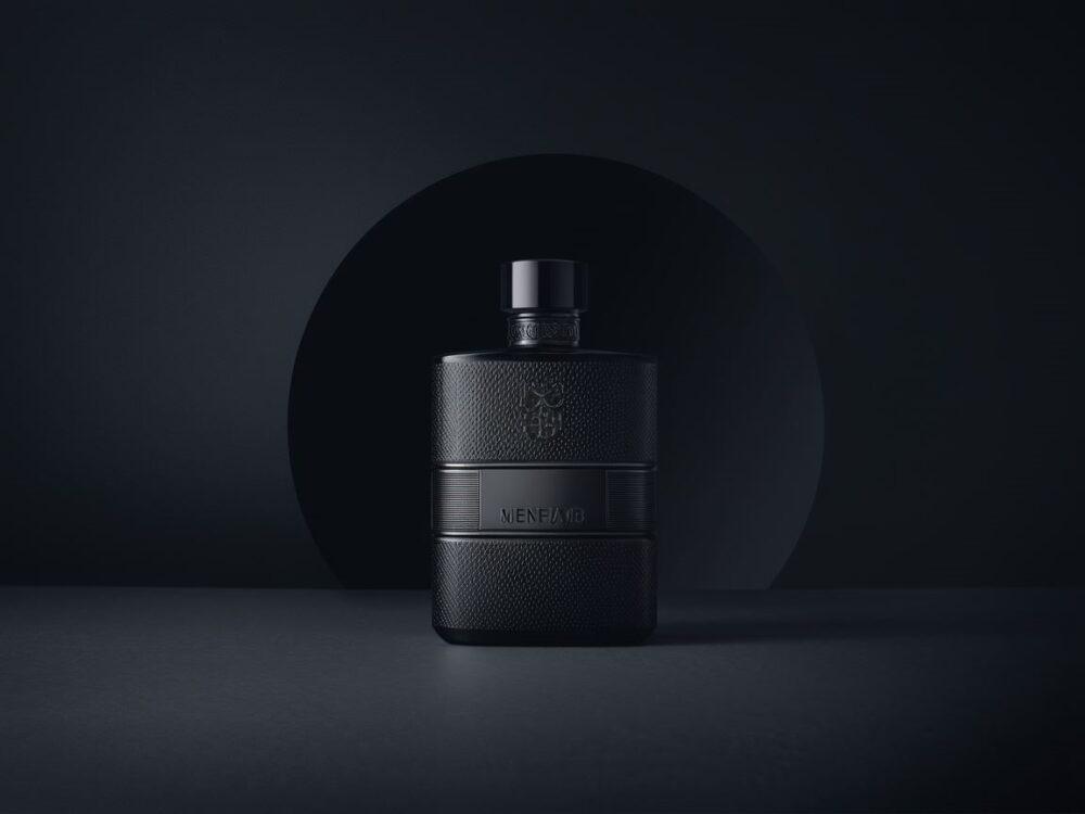 czarny flakon perfum męskich