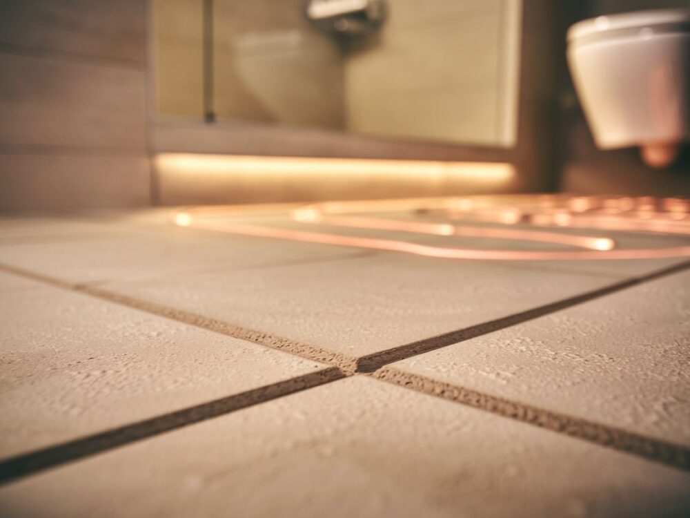 detal fugi na podłodze