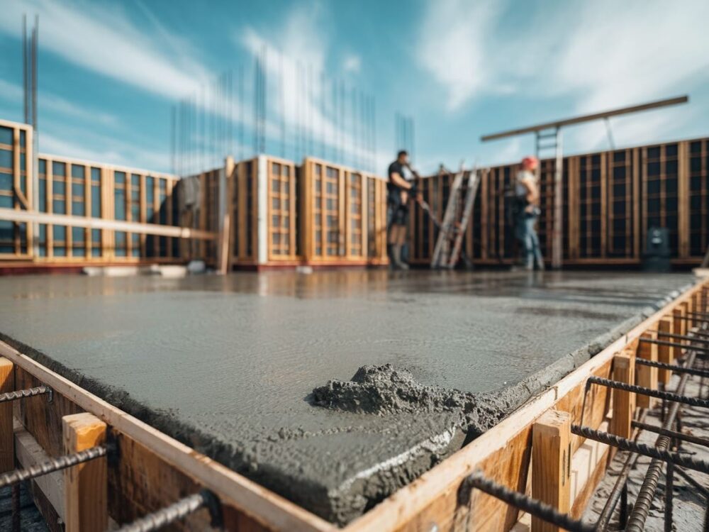 fundamenty podczas schnięcia