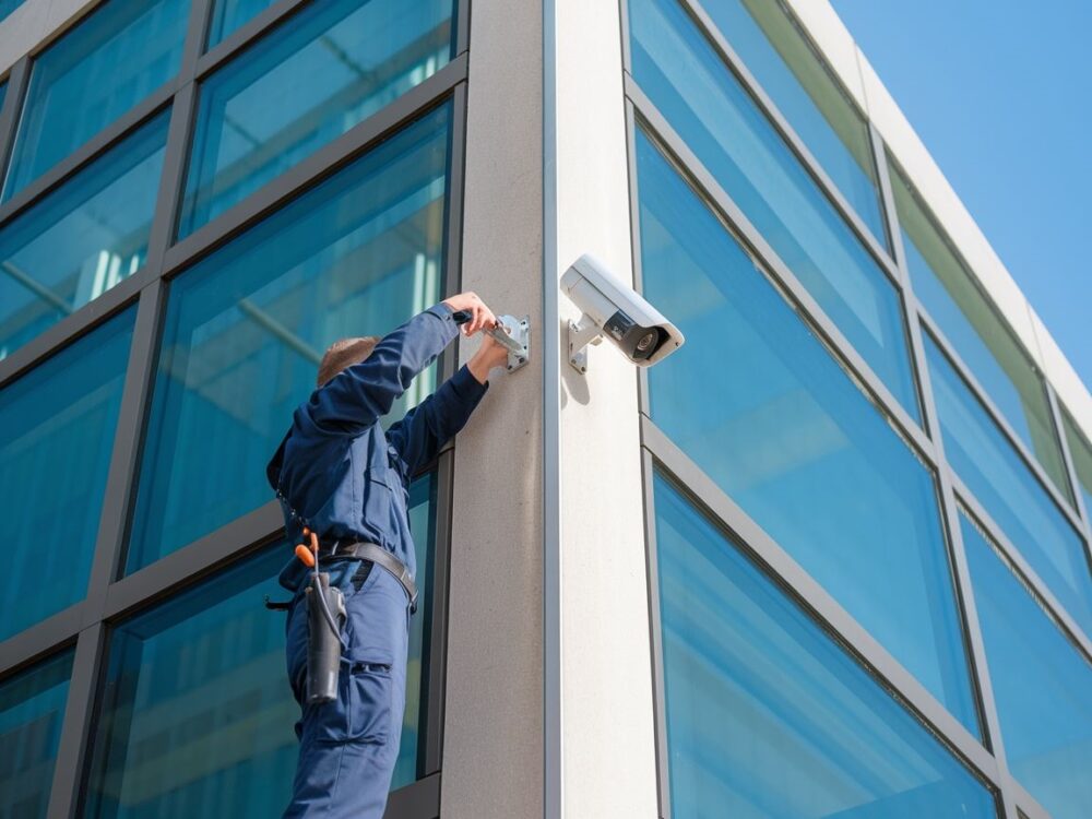 osoba montująca kamerę