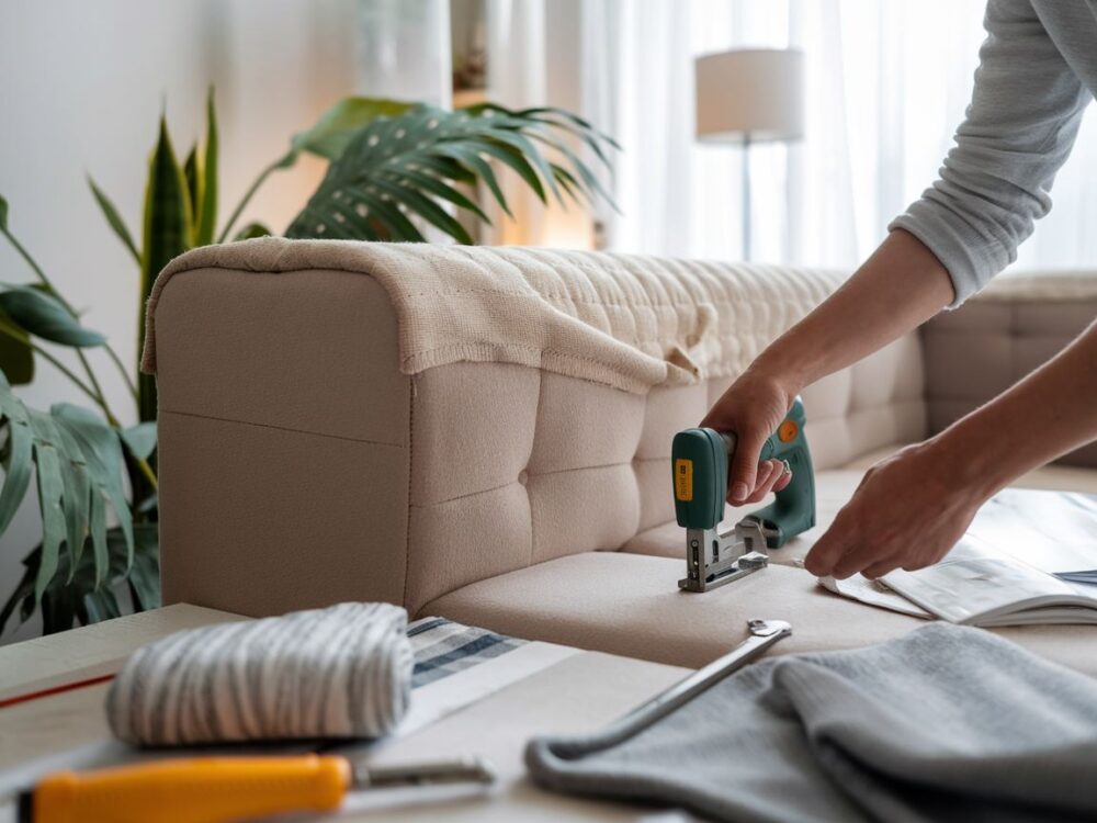 praca przy narożniku