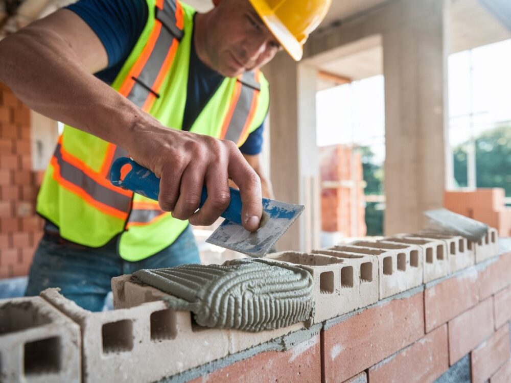 ściana z pustaków ceramicznych