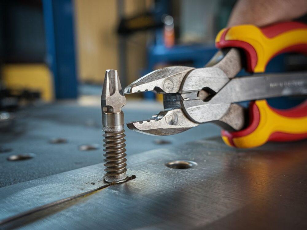 śruba Torx z uszkodzonym łbem