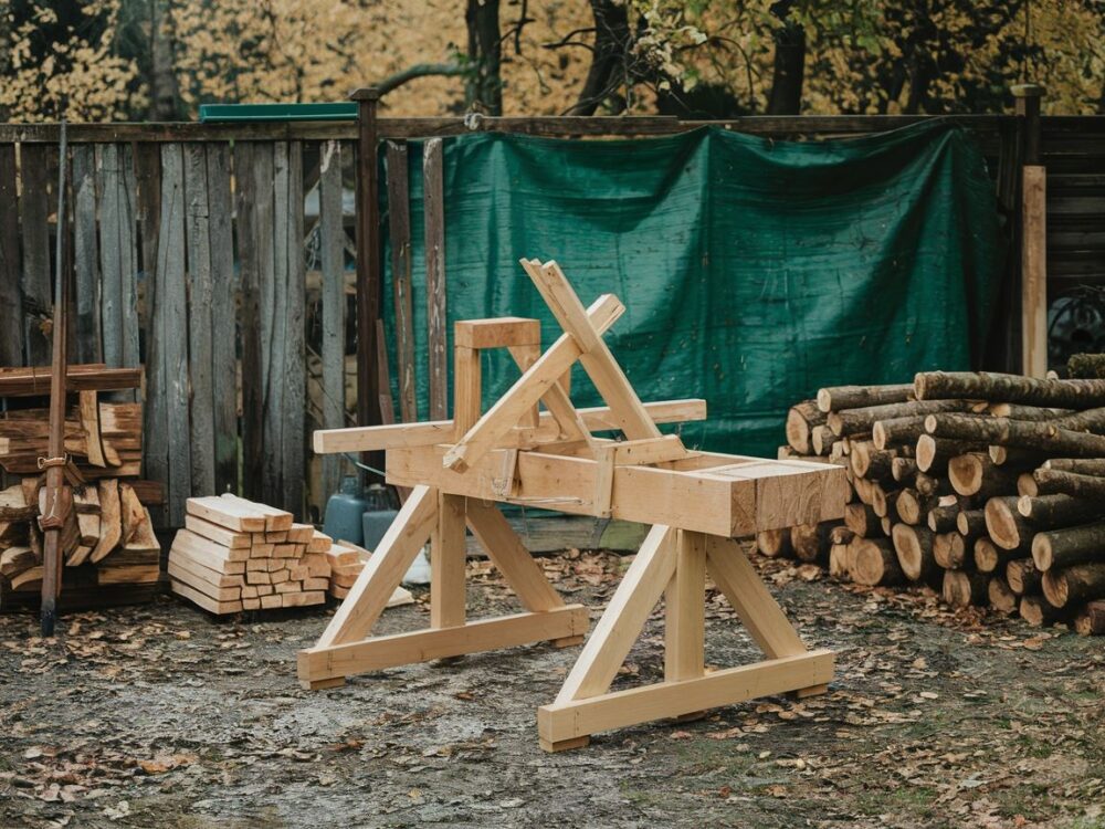 stojak na drewno opałowe