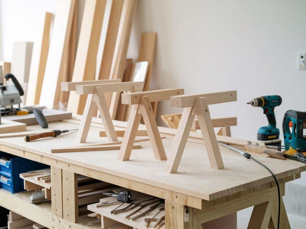 stolarz robi nogi stołu
