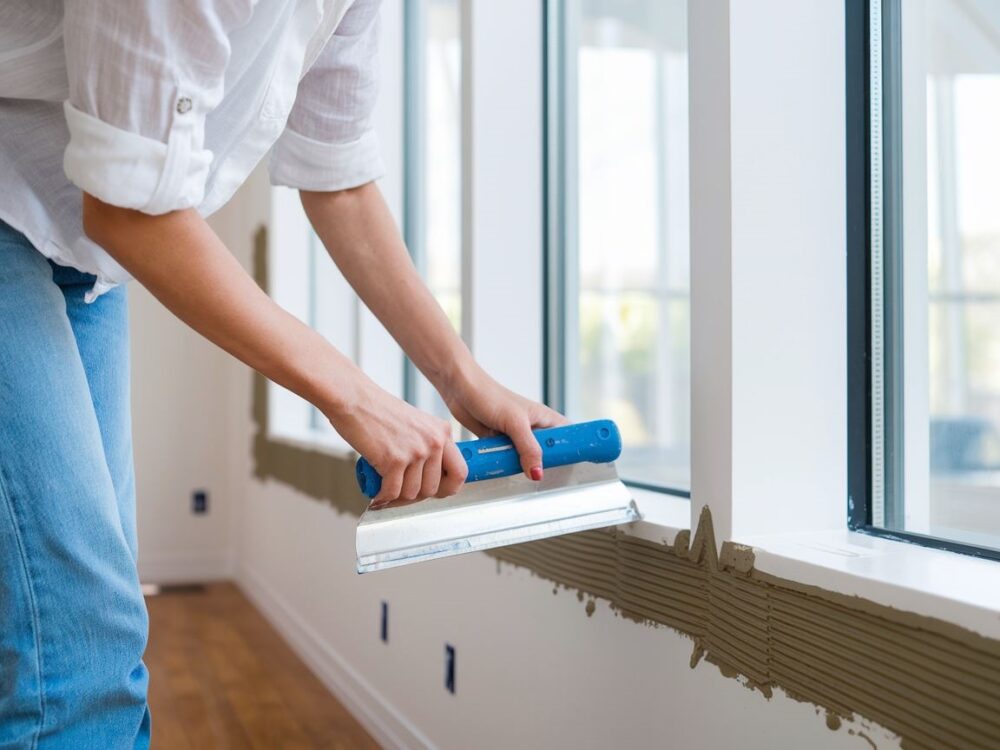 szpachlowanie ściany bez pyłu